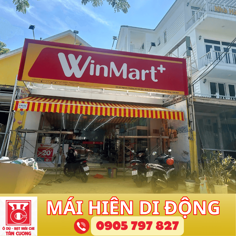 Mái hiên di động tay quay - ảnh 2
