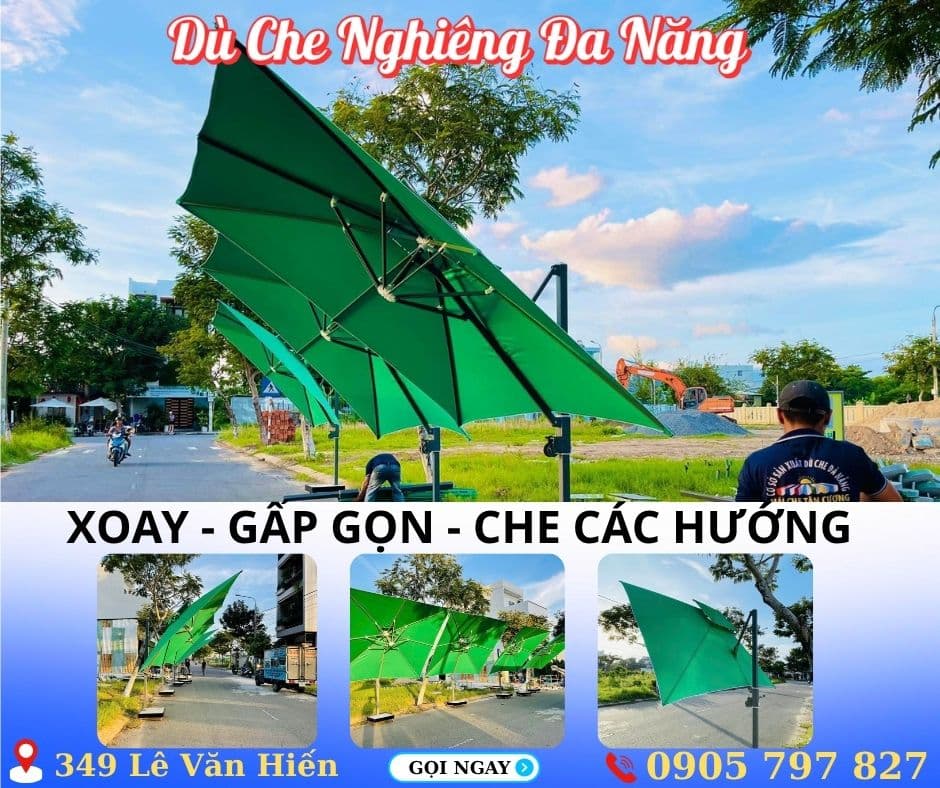Ô dù lệch tâm tán nghiêng - ảnh 6