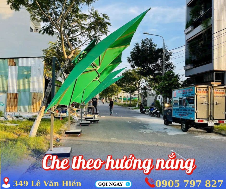 Ô dù lệch tâm tán nghiêng - ảnh 8