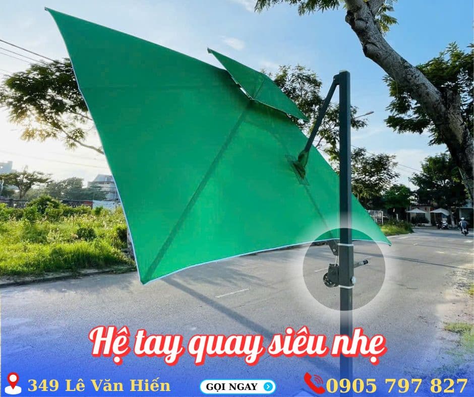 Ô dù lệch tâm tán nghiêng - ảnh 7