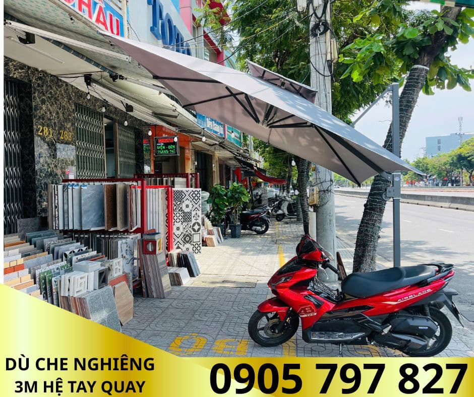 Ô dù lệch tâm tán nghiêng - ảnh 10