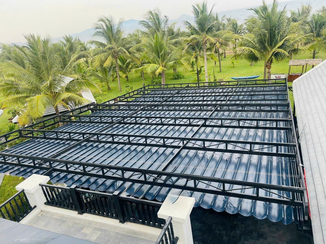 Hệ thống mái xếp cao cấp cho khu nghỉ dưỡng