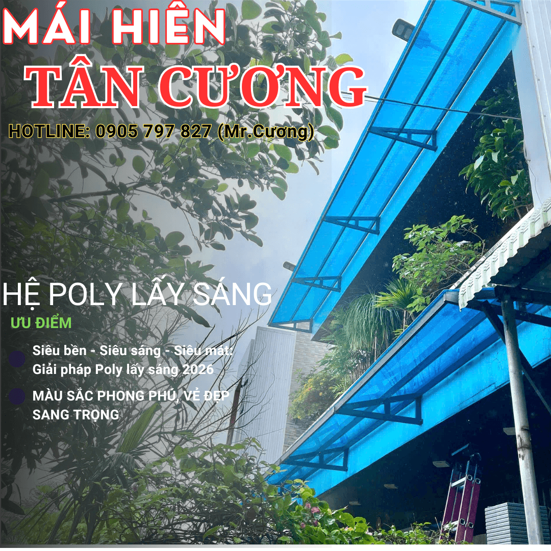Thi công Mái POLY