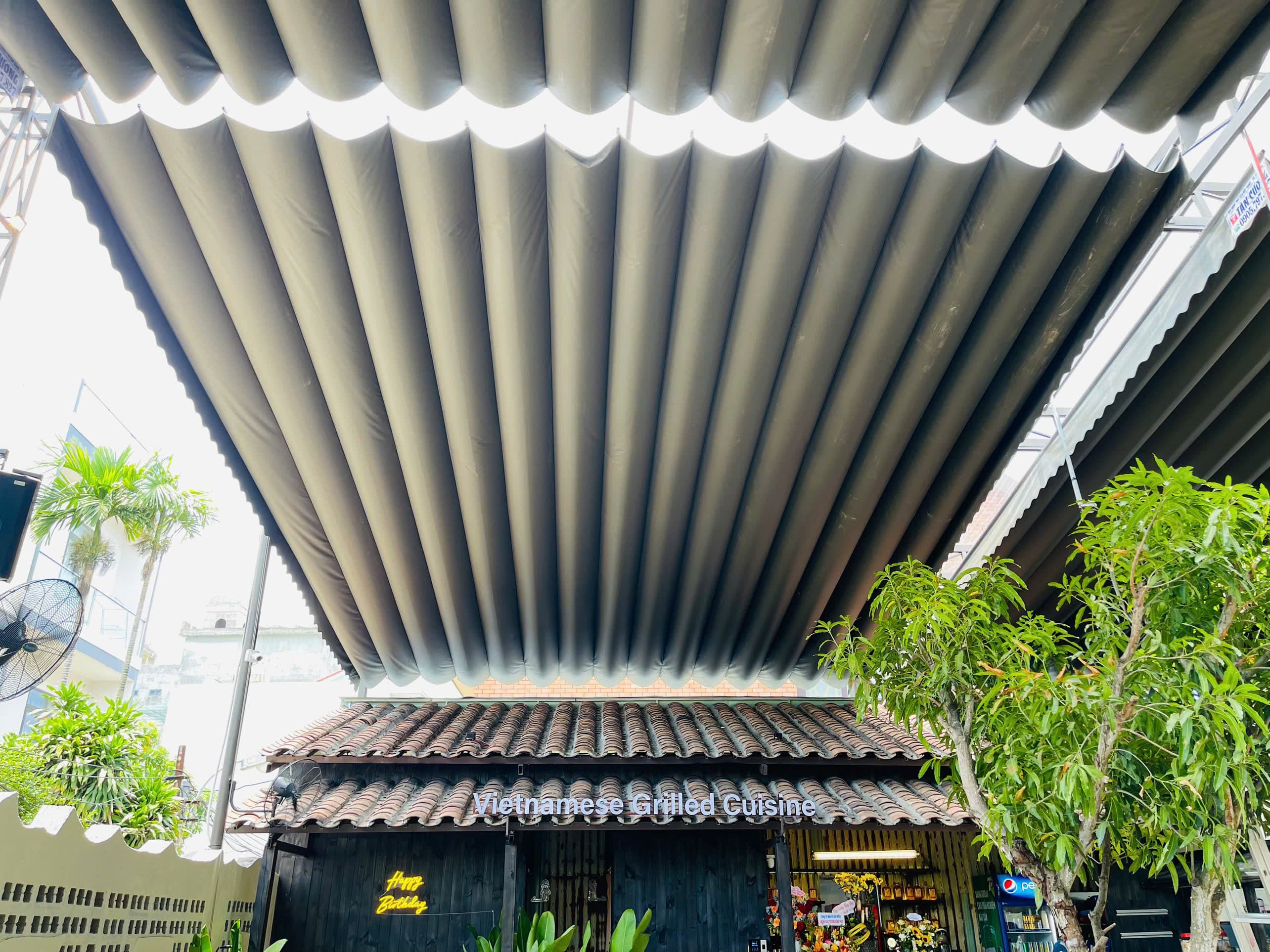 Mái xếp lượn sóng thủ công - ảnh 14