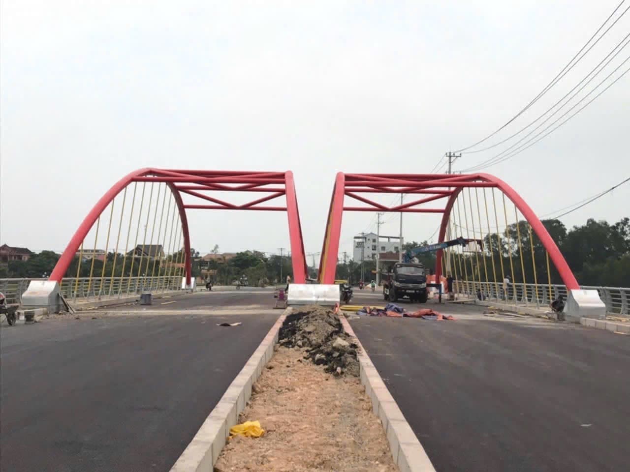 Thi công cầu đường tại Hải Lăng