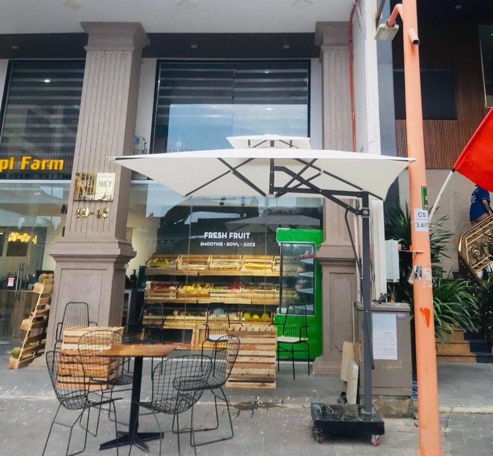 Dù che quán cafe tại Đà Nẵng – Đẹp, bền, mẫu mã đa dạng
